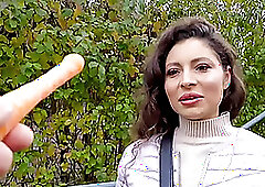 Public Agent Big tits Helina Dream big penis public blowjob and POV sex