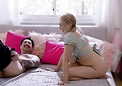 Skylar Snow, Tommy Pistol - Chloe Surreal Desires Dad S Large Cock, golden-haired, large breasts, ejaculation, hardcore, old dude, teens