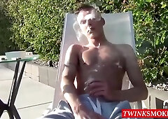 Smoker Twink Ryan Plays With While Stroking His Cock2