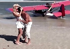 Caylian Curtis Gets A Wonderful Hard Screwing Down At The Shore