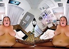 Dive into a curvy beauty's relaxing massage with passionate allure