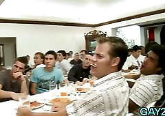 Gays ignore a girl slut & fuck