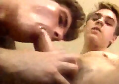 Vintage Sex: Hairy Guy Gym Fucks Slut