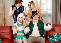 Lilly Bell and Delilah Day are getting screwed by two huge cocks