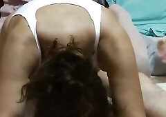 I receive knob from my stepson's allies, they bang me hard and cum inside me