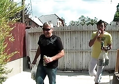 Breathtaking blondes and brunettes at a sizzling pool party eagerly suck pulsating schlongs and wank hard shafts in a steamy outdoor fuckfest. They gr