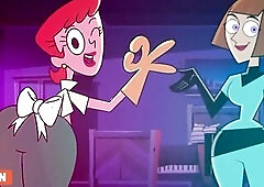 Maddie Fenton and Dexter's mommy visiting overnight for a quick fix