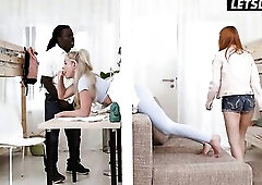 I Deepthroat His Thick BBC Whilst My Roommate Watches From the Wall