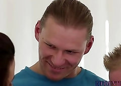 Bisexual hunk bangs slut