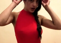 Brunette Couch Webcam Solo Fun Masturbating