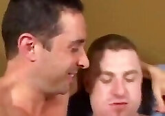 Thomas and Francis give Cory His First Huge Cock