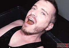 Tatted Shirtlifter Damian Dragon Destroys Axel Abysse Thirsty Pink hole