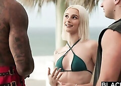 BLACKED Nasty Blond Christy Sneaks Away For Vacay BBC