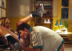 Blake Blossom gets eaten out and fucked with her panties on