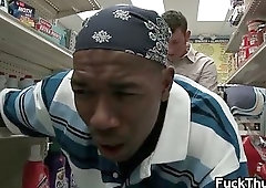 Black gay thug riding some white jizzster 5