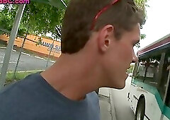 IR big cock stud fucks picked up cheap Ebony bottom