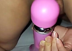 My snatch cums and squirts with the sextoy????