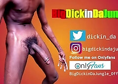 Thick Penis Lewd Dude Sluggishly Strokes and Shares his Sperms- Loud Groaning Jizz flow/ BigDickinDaJungle