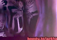 Banging a biggest shemale in the 1st person and cum on his face