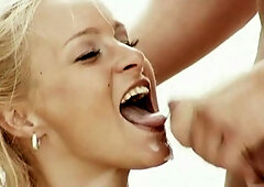 In her exclusive scene Nikki Sun mounts a trio with DP on the beach