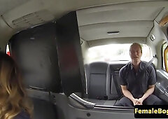 Woman Cab Driver Gets Jizzed In Public