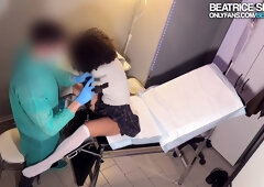 She Gets Creampie Inside By Her Gynecologist. Her Pussy Wet And Ready To Be Fucked! - Beatrice Segreti