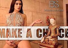 Billie is coming home from a night out and finds u reading on the bed. This babe knows u're into meditation latterly but for her the most excelle