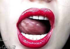 Grab your knob and join Me for an awesome smokin' sesh. U're obsessed with smokin' and nice-looking large red lips! Different sides, li