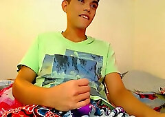 Crazy male in exotic solo, web-cam gay sex movie