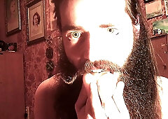 Man With Beard Licking Pussy