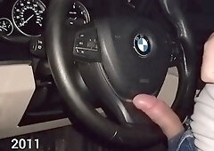 un baiat sa ejagulat sperma pe volan dupa programul de lucru la termo la strungarie