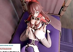 Futa Amber Hard Screwing Lisa And Getting Creampie - Futanari Genshin Impact Anime 4k 60fps