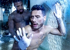 Josh Moore riding on the big black dick of Reign