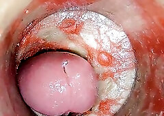 Camera Inside Unfathomable Snatch Captures Large dose Cumshot of Goo ASMR