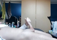 tugging ginormous fuck-stick and jizzing on my assets