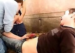 Hot Twink Farm Threesome