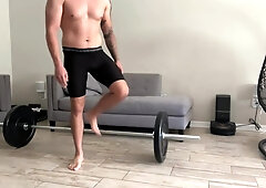 Super Hot Sweat-Soaked Uber-Sexy Home Exercise