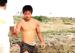 Asian gay gets his ass stuffed