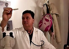 Pregnant slut gets fucked by her husband in the clinic