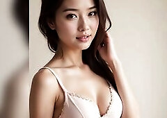 The Perfect Ensemble: Thai Model Elevates a Gorgeous Dress in a Beautiful Setting