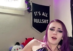 Solo pussy toying redhead sexy close up masturbation action