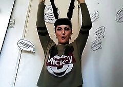 Enjoying fingers in all holes