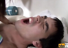 Sexy shemale bangs her gym instructor before getting fucked