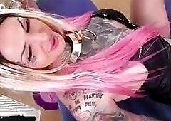 Two tattooed trannies Britney and Chelsea have a fuck session