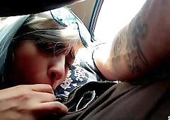 Sexy blonde Latina Teen Model Pick Up and talk to First Time MMF Threesome in Car by two friends at Holiday Trip