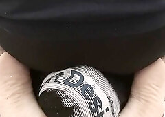 Stiff Pussy-Smothering with Leather underware