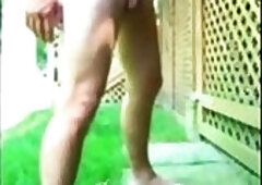 Mjb45 naked outdoor wank - this is me