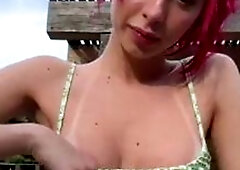 Amateur blondie solo anal masturbation