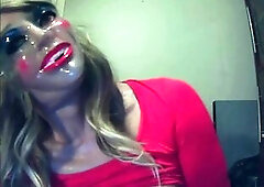 Jaw-dropping Jane Pt6! Fresh Jane plays around with her old face female mask Reni!