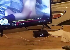 Cum watching crossdresser